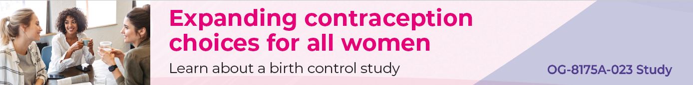 Birth Control Pill Clinical Study banner