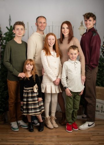 Certified nurse-midwife in Idaho Falls, Valerie Morris, with her family.
