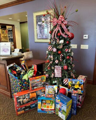 Obgyn clinic in Idaho Falls collecting gifts for women and children to deliver to The Haven woman's shelter.